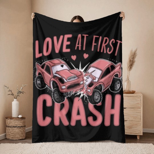 Demo Derby Demolition Derby Demolition Derby Lover Throw Blankets