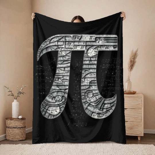 Pi Day Nerd Geek Love Math Pi Symbol Kids Men Throw Blankets