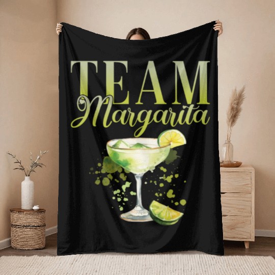 Team Margarita Tequila Stag Party Throw Blankets