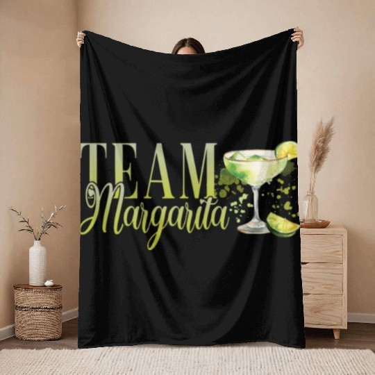 Team Margarita Tequila Stag Party Throw Blankets
