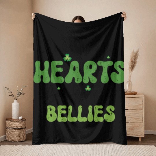 Love In Our Hearts Beer In Our Bellies Throw Blankets