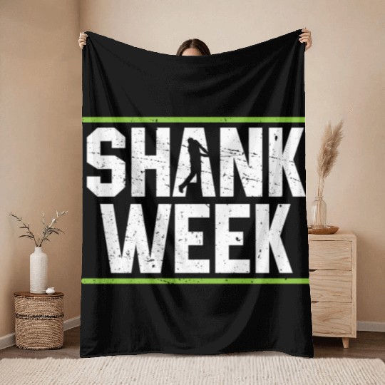 Hilarious Shank Week Golf Throw Blankets