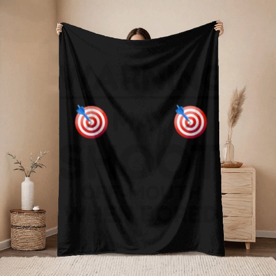 Archery Targets Archer Bullseye Shooting Sport Throw Blankets