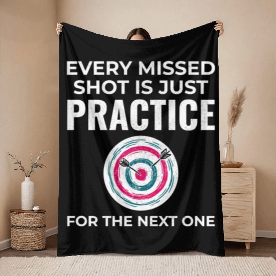Archery Targets Archer Bullseye Shooting Sport Throw Blankets