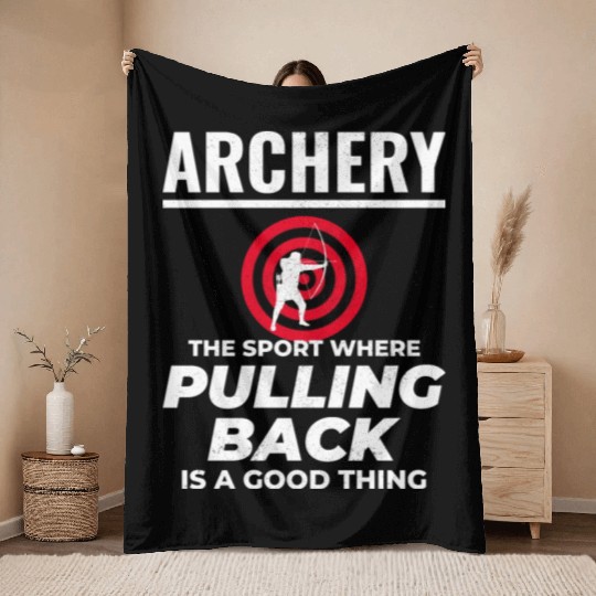 Archery Targets Archer Bullseye Shooting Sport Throw Blankets