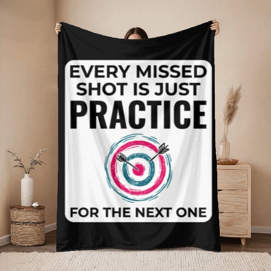 Archery Targets Archer Bullseye Shooting Sport Throw Blankets