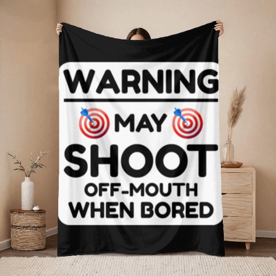 Archery Targets Archer Bullseye Shooting Sport Throw Blankets