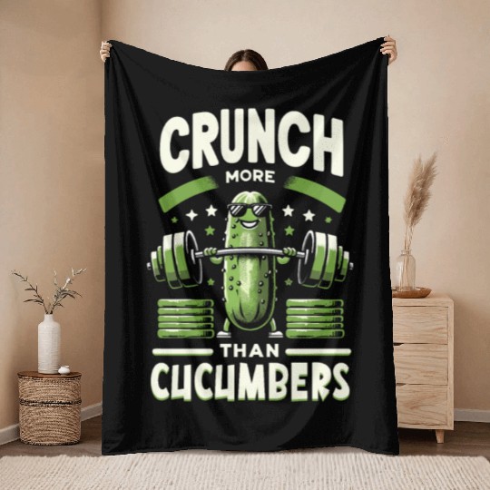 Pickle Lover Funny Pickle Dill pickle Pickled Throw Blankets