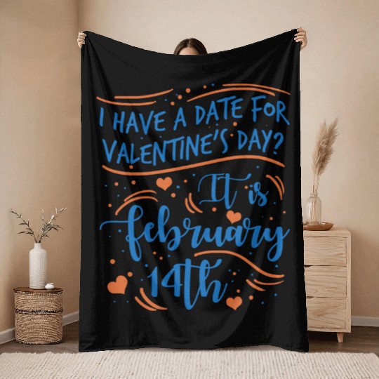 Valentine's Day Boyfriend Girlfirend Throw Blankets