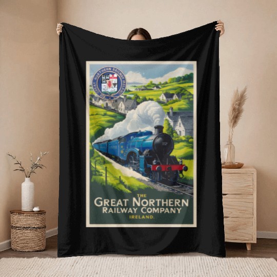 Great Northern Railway Company Ireland Throw Blankets