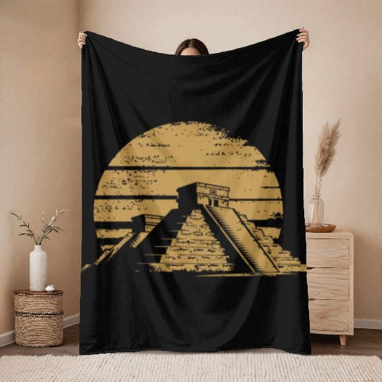 People of the sun Throw Blankets