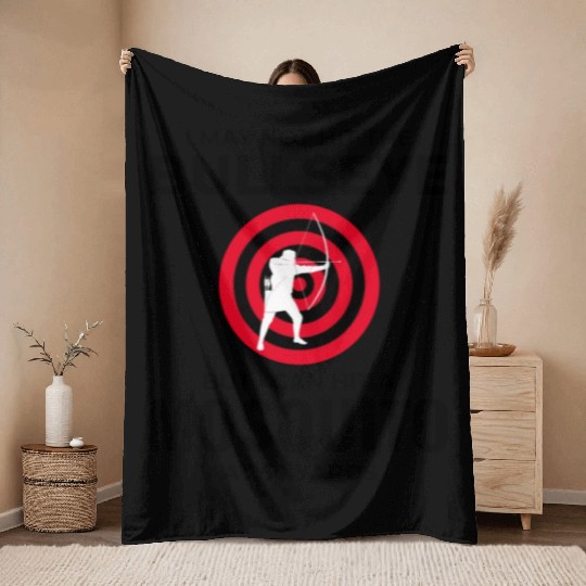 Archery Targets Archer Bullseye Shooting Sport Throw Blankets