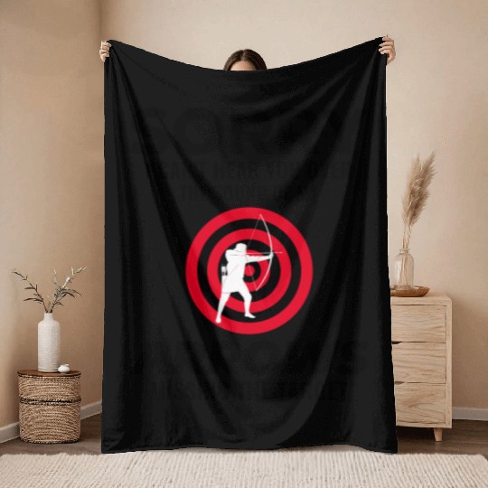 Archery Targets Archer Bullseye Shooting Sport Throw Blankets