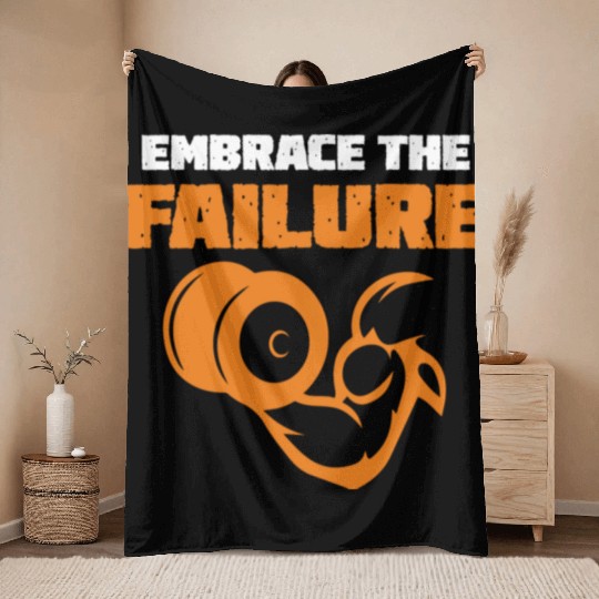 Fitness Gym EmbraceTheSuck Throw Blankets