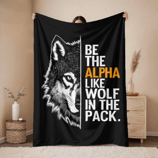 Wolf Wolves Funny Sayings Wolf Pack Animals Throw Blankets