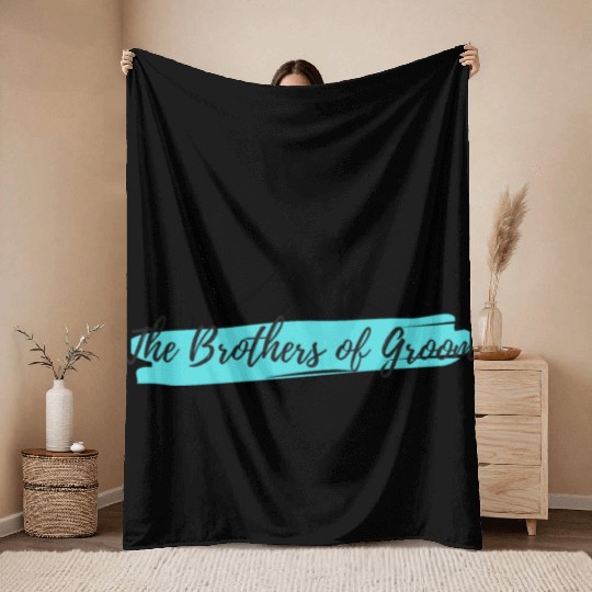 The Brothers of Groom Throw Blankets