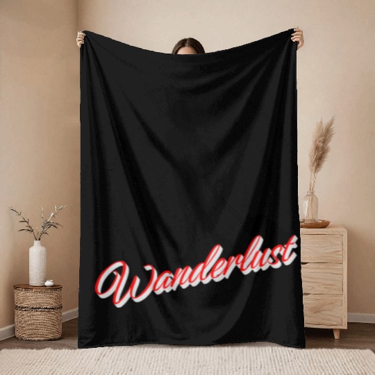 Wanderlust Solo Travel Throw Blankets