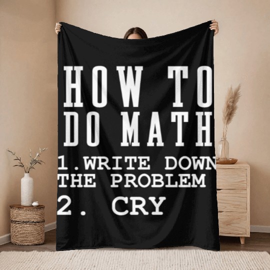 How To Do Math Throw Blankets