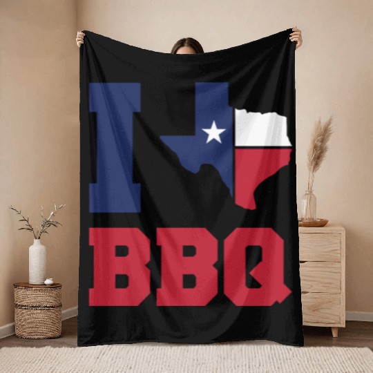 Texas BBQ Throw Blankets