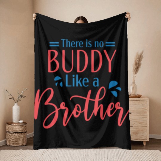 Hello Brother! Happy Brother day Throw Blankets