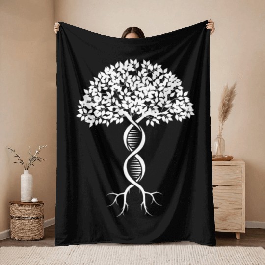 Genealogy Tree Family Ancestry Lineage Genealogist Throw Blankets