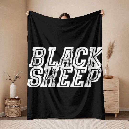 Black Sheep Throw Blankets