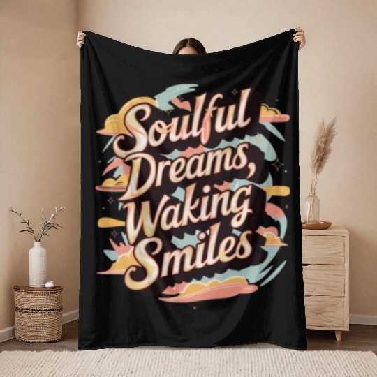 Soulful Dreams Walking Smiles Throw Blankets