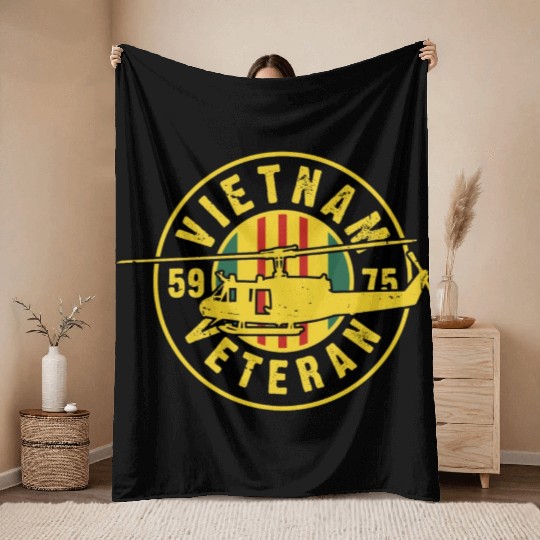 VIETNAM VETERAN Throw Blankets