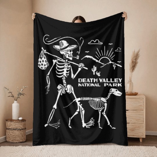 Death Valley Nation Park Throw Blankets