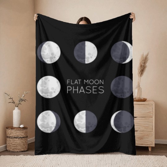 Cool Full Moon - Solar Eclipse, Moon Phases Total Throw Blankets
