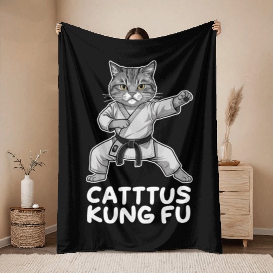 Kung Fu Chinese Kung Fu Asian Kung Fu Self defense Throw Blankets