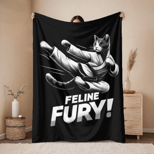 Kung Fu Chinese Kung Fu Asian Kung Fu Self defense Throw Blankets