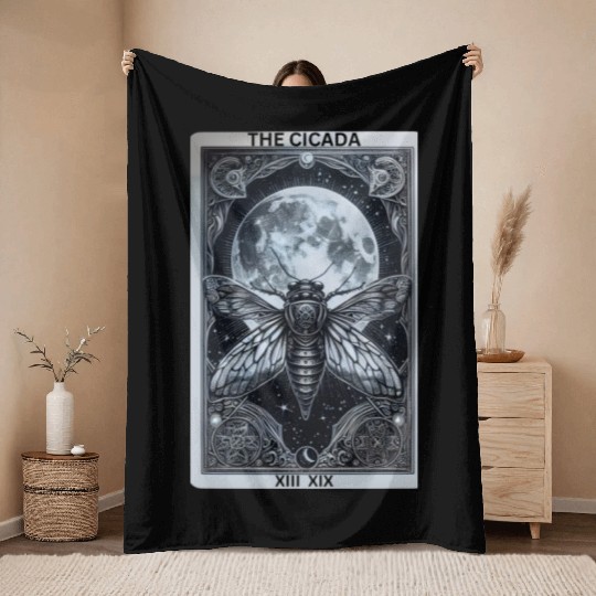 Cicadageddon Invasion Tour 2024 Funny Cicada Event Throw Blankets