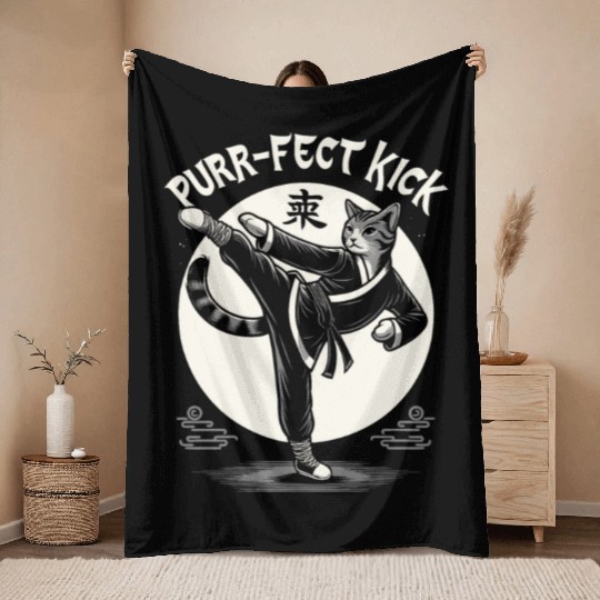 Kung Fu Chinese Kung Fu Asian Kung Fu Self defense Throw Blankets