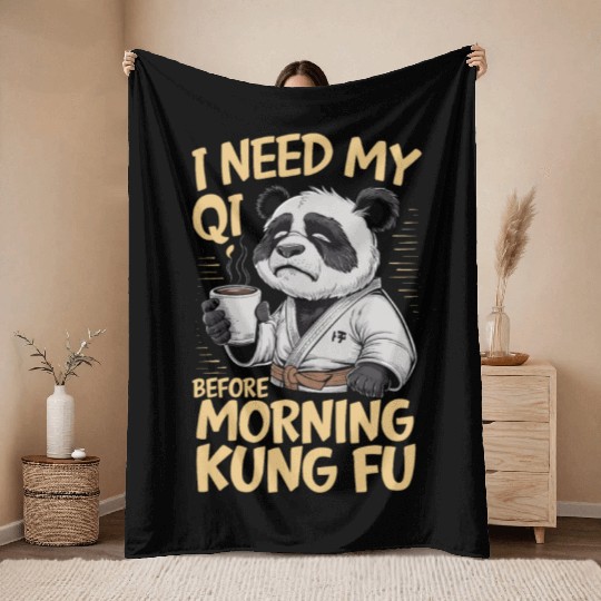Kung Fu Chinese Kung Fu Asian Kung Fu Self defense Throw Blankets