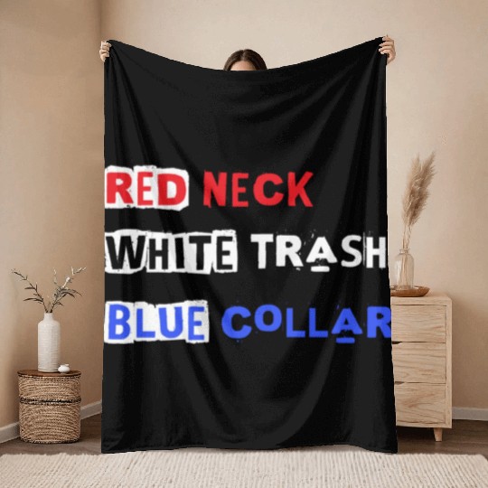 Red White Blue Throw Blankets