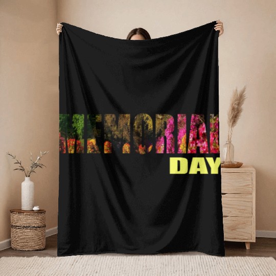 MEMORIAL DAY Throw Blankets