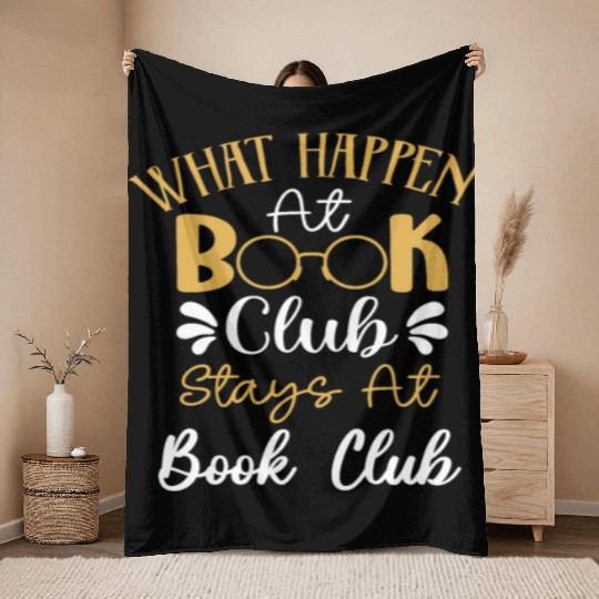 Book Club Friends Read Talk Fun Throw Blankets