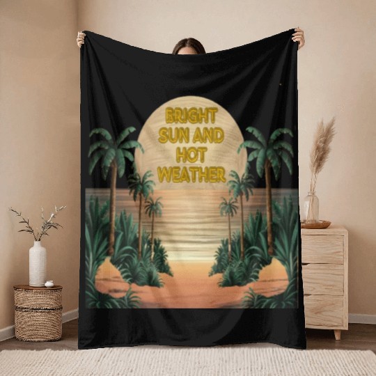 Summer Serenity Throw Blankets
