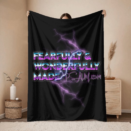 Fearfully & Wonderfully Made Throw Blankets