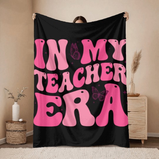 Teacher Era Throw Blankets