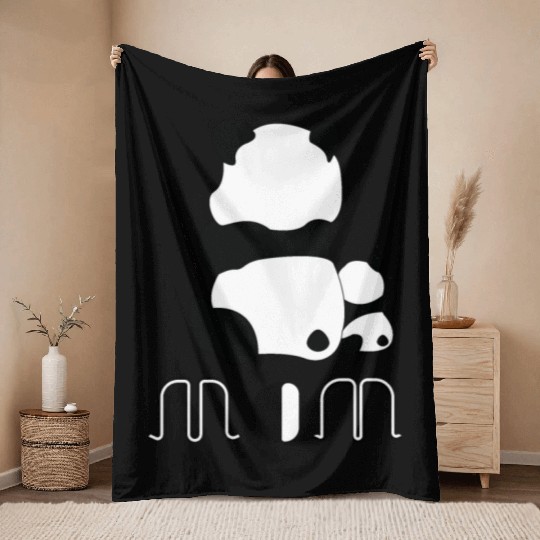 Adorable Panda Cubs Throw Blankets