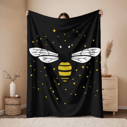 Beekeeper Bee Wasp Throw Blankets