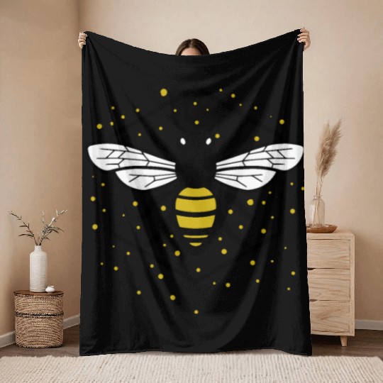 Beekeeper Bee Wasp Throw Blankets