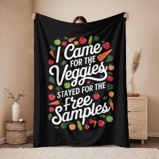 Farmers Market Farmer Agriculture Farming Food Throw Blankets