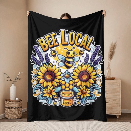 Farmers Market Farmer Agriculture Farming Food Throw Blankets