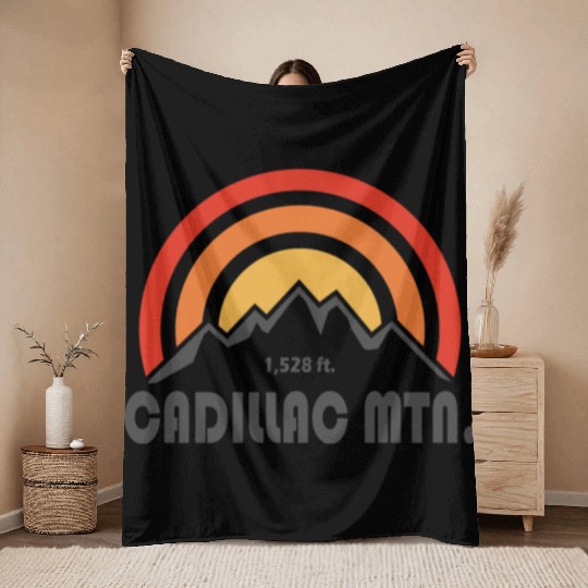 Cadillac Mountain Acadia National Park Throw Blankets
