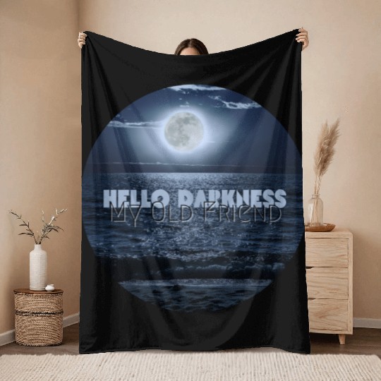 Hello Darkness My Old Friend Throw Blankets