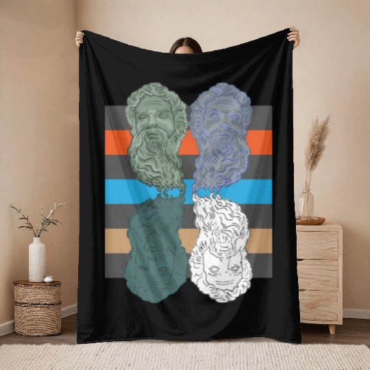Zeus Throw Blankets