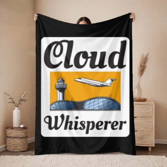 Air Traffic Controller ATC Aviation Humor Flight Throw Blankets